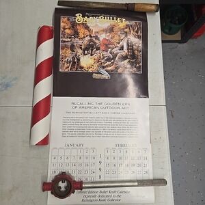 1998 Remington Bullet Knife Mini Trapper Calendar 30x20